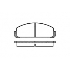 P1993.20 WOKING Комплект тормозных колодок, дисковый тормоз