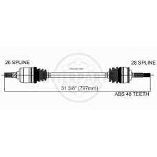 FD-8-01-120A InterParts Приводной вал