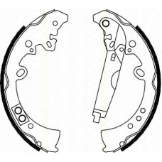 8100 13040 TRISCAN Комплект тормозных колодок