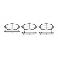 0716.02 REMSA Комплект тормозных колодок, дисковый тормоз