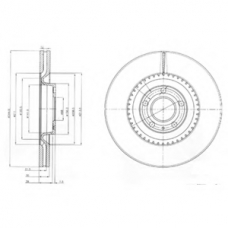 BG9003 DELPHI Тормозной диск