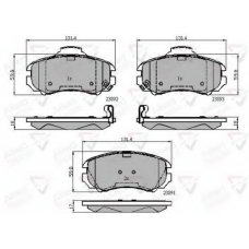 ADB31774 COMLINE Комплект тормозных колодок, дисковый тормоз