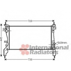 17002385 VAN WEZEL Радиатор, охлаждение двигателя