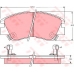 GDB729 TRW Комплект тормозных колодок, дисковый тормоз
