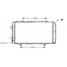 PE2150 AVA Радиатор, охлаждение двигателя