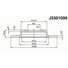 J3301000 NIPPARTS Тормозной диск