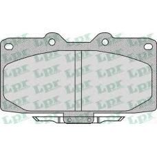 05P1027 LPR Комплект тормозных колодок, дисковый тормоз