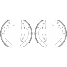 8DB 355 003-501 HELLA PAGID Комплект тормозных колодок