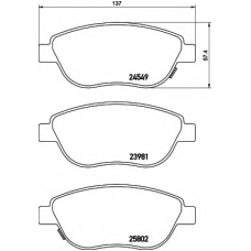 8DB 355 020-881 HELLA Комплект тормозных колодок, дисковый тормоз