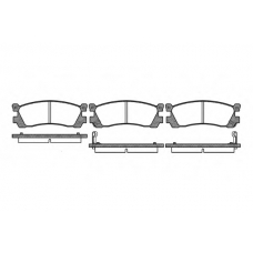 0248.02 REMSA Комплект тормозных колодок, дисковый тормоз