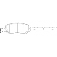 FP1623 FIT Комплект тормозных колодок, дисковый тормоз