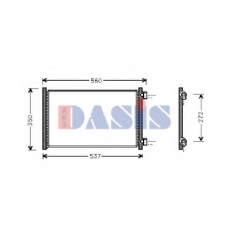 082370N AKS DASIS Конденсатор, кондиционер