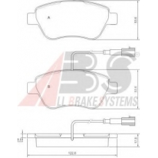 P 23 085 ABS Комплект тормозных колодок, дисковый тормоз