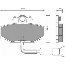 AC649681D AC Delco Комплект тормозных колодок, дисковый тормоз