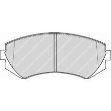 FDB1166 FERODO Комплект тормозных колодок, дисковый тормоз