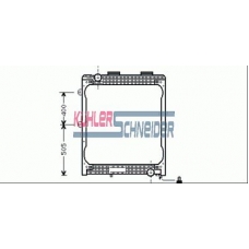 3705702 KUHLER SCHNEIDER Радиатор, охлаждение двигател