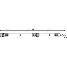 HOS3640 APEC Тормозной шланг