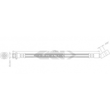 340324 SPIDAN Тормозной шланг