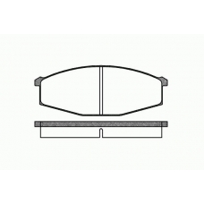 0129 00 KAWE Комплект тормозных колодок, дисковый тормоз