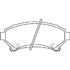 MDB1824 MINTEX Комплект тормозных колодок, дисковый тормоз