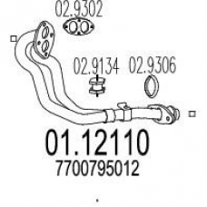 01.12110 MTS Труба выхлопного газа