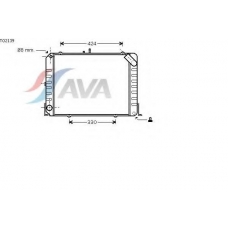 TO2139 AVA Радиатор, охлаждение двигателя