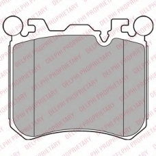 LP2287 DELPHI Комплект тормозных колодок, дисковый тормоз