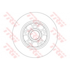 DF6182 TRW Тормозной диск