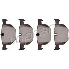 501 248 TOPRAN Комплект тормозных колодок, дисковый тормоз