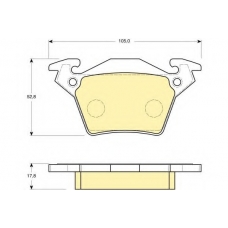 6114084 GIRLING Комплект тормозных колодок, дисковый тормоз