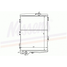 65263 NISSENS Радиатор, охлаждение двигателя