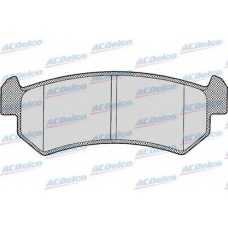 AC846381D AC Delco Комплект тормозных колодок, дисковый тормоз