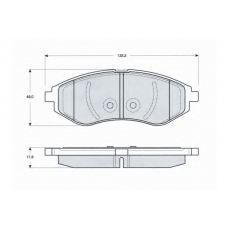 PF1422 PROCODIS FRANCE Комплект тормозных колодок, дисковый тормоз