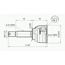 C.622 STATIM Шарнирный комплект, приводной вал
