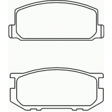 MDB1193 MINTEX Комплект тормозных колодок, дисковый тормоз
