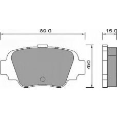 AC640881D AC Delco Комплект тормозных колодок, дисковый тормоз
