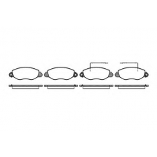 P6723.22 WOKING Комплект тормозных колодок, дисковый тормоз