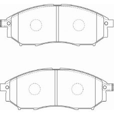 FD7238A NECTO Комплект тормозных колодок, дисковый тормоз