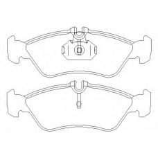 MDB1738 DON Комплект тормозных колодок, дисковый тормоз