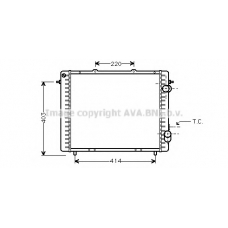 RTA2159 AVA Радиатор, охлаждение двигателя