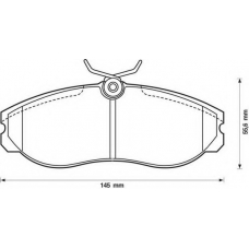 572382S STOP Комплект тормозных колодок, дисковый тормоз