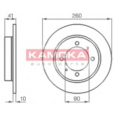 1031772 KAMOKA Тормозной диск