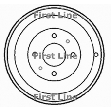 FBR933 FIRST LINE Тормозной барабан