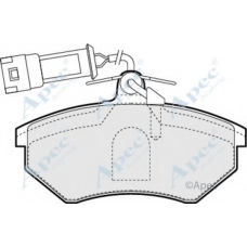PAD1088 APEC Комплект тормозных колодок, дисковый тормоз