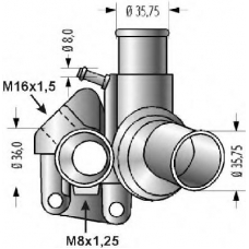 QTH287 QUINTON HAZELL Термостат, охлаждающая жидкость