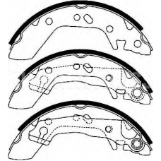 J3500517 NIPPARTS Комплект тормозных колодок