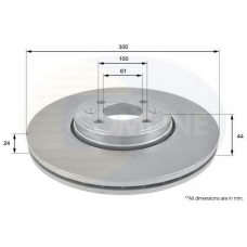 ADC1556V COMLINE Тормозной диск
