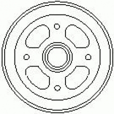 7D0524 KAWE Тормозной барабан