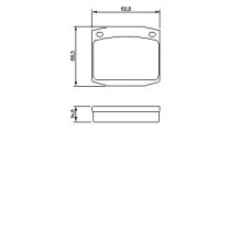 0 986 463 911 BOSCH Комплект тормозных колодок, дисковый тормоз