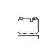 P2783.00 WOKING Комплект тормозных колодок, дисковый тормоз